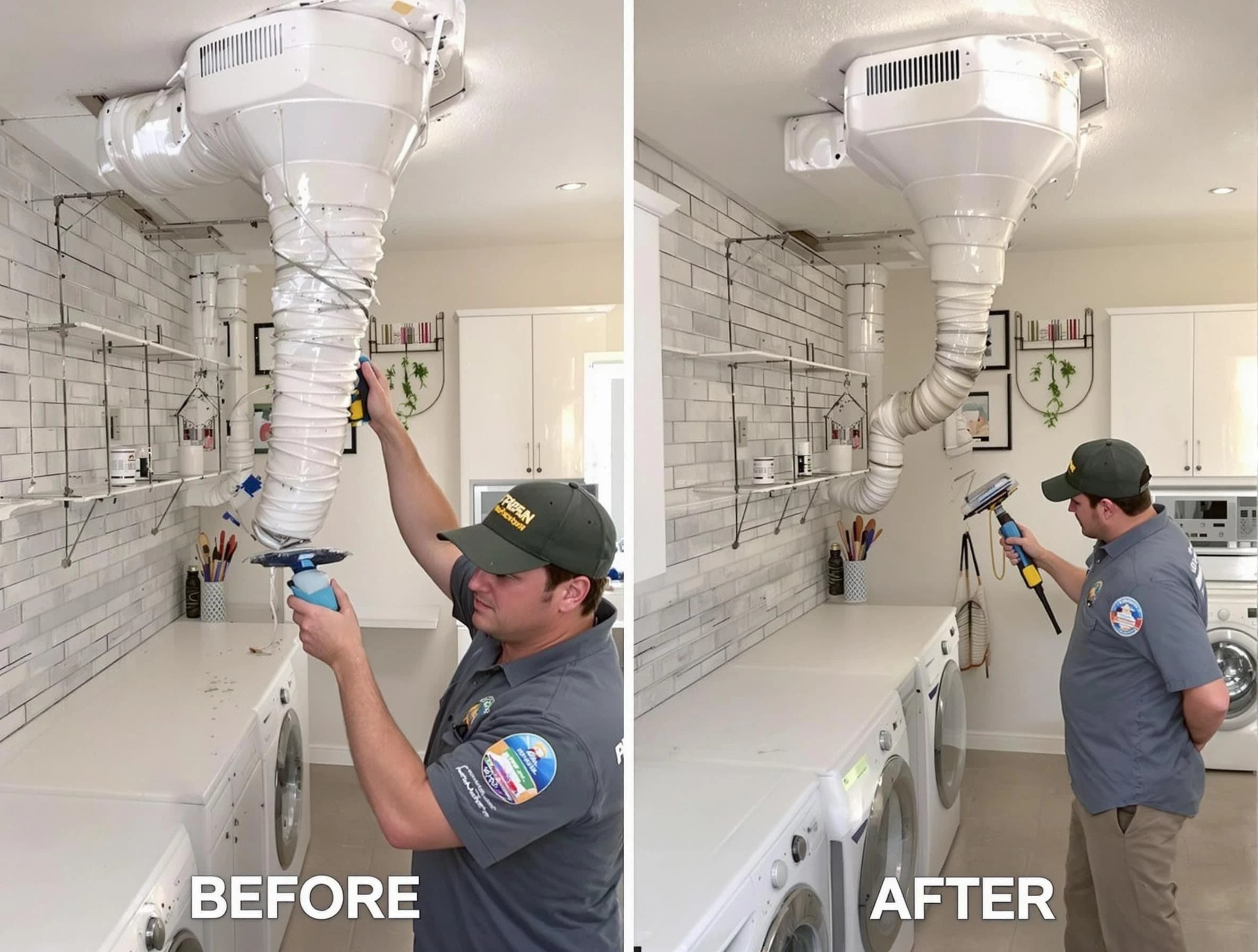 Professional dryer exhaust vent cleaning by Stoughton Dryer Vent Cleaning in Stoughton