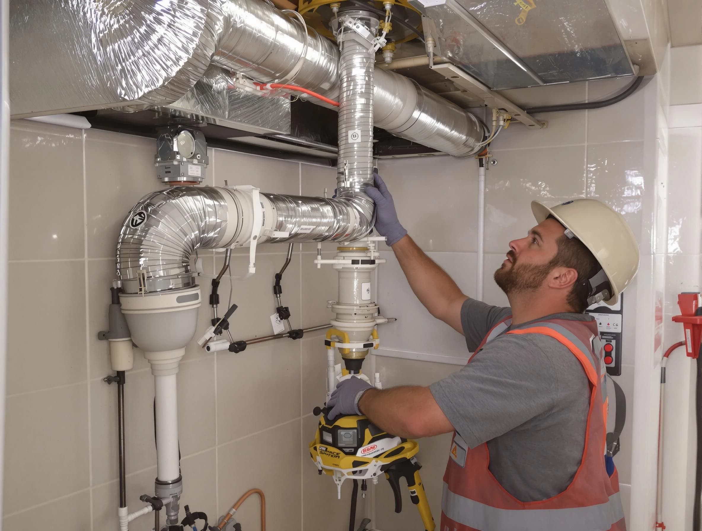 Stoughton Dryer Vent Cleaning expert performing professional dryer vent repair and installation in Stoughton